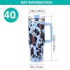 40oz 5D cowprint Insulated Tumbler With Handle And Straw Lid Portable Large Capacity water bottle, Heat preservation
